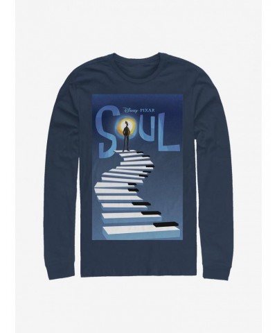 Disney Pixar Soul Poster Long-Sleeve T-Shirt $10.79 T-Shirts