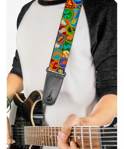 Disney Pixar Up Stacked Wilderness Explorers Badge Guitar Strap $7.47 Guitar Straps