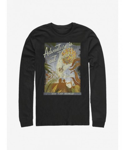 Disney Pixar Up Travel Poster Long-Sleeve T-Shirt $8.42 T-Shirts