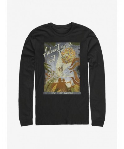 Disney Pixar Up Travel Poster Long-Sleeve T-Shirt $8.42 T-Shirts