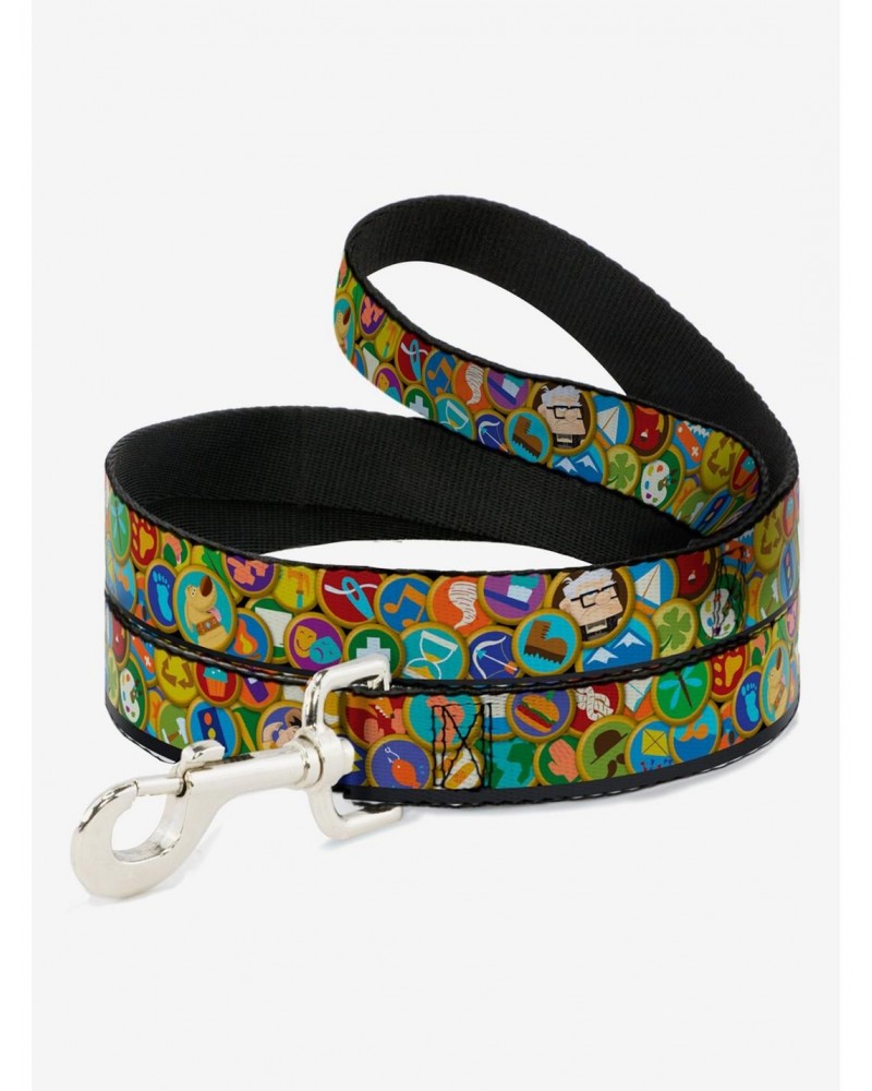 Disney Pixar Up Stacked Wilderness Explorers Badges Dog Leash $8.24 Leashes