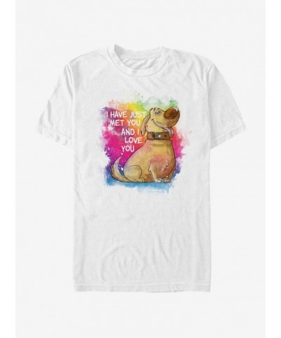 Disney Pixar Up Dug Watercolor Text T-Shirt $6.52 T-Shirts