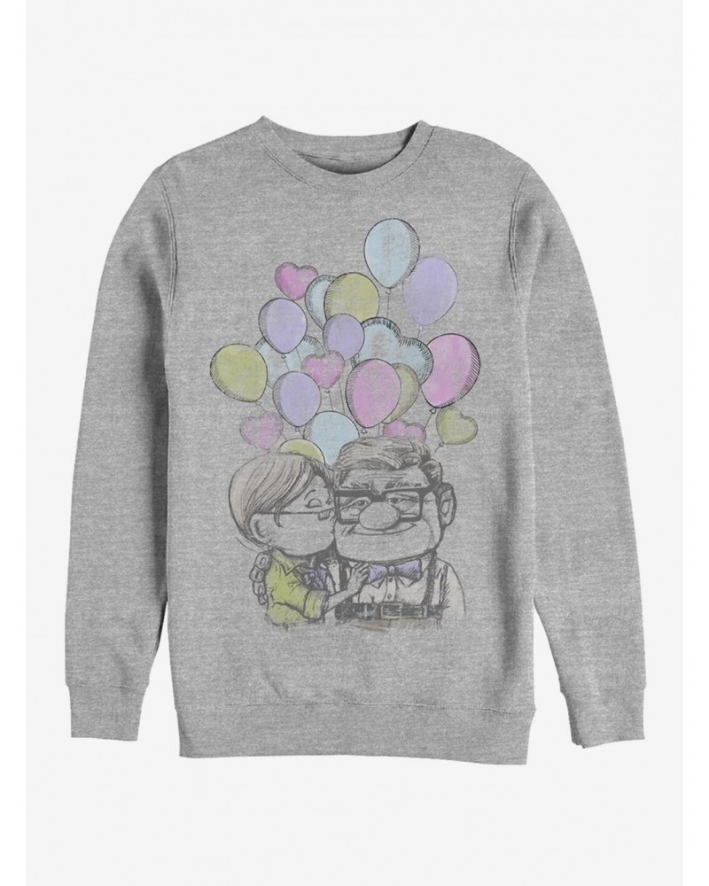 Disney Pixar Up Love Up Crew Sweatshirt $11.51 Sweatshirts