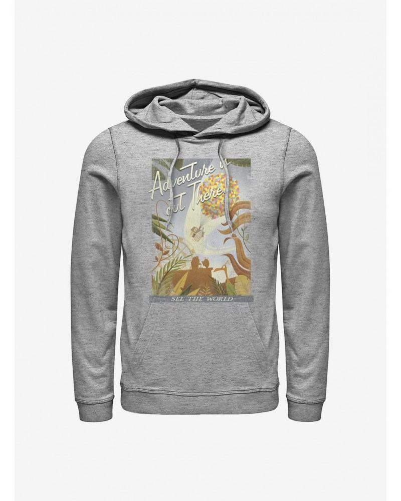 Disney Pixar Up Travel Poster Hoodie $11.49 Hoodies