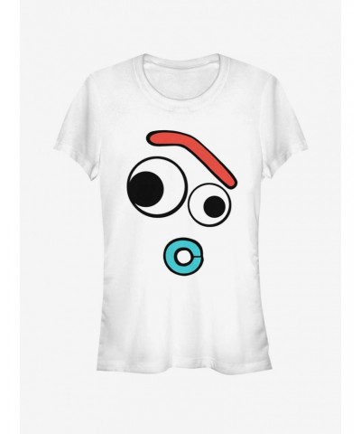 Disney Pixar Toy Story Big Face Curious Forky Girls T-Shirt $7.84 T-Shirts