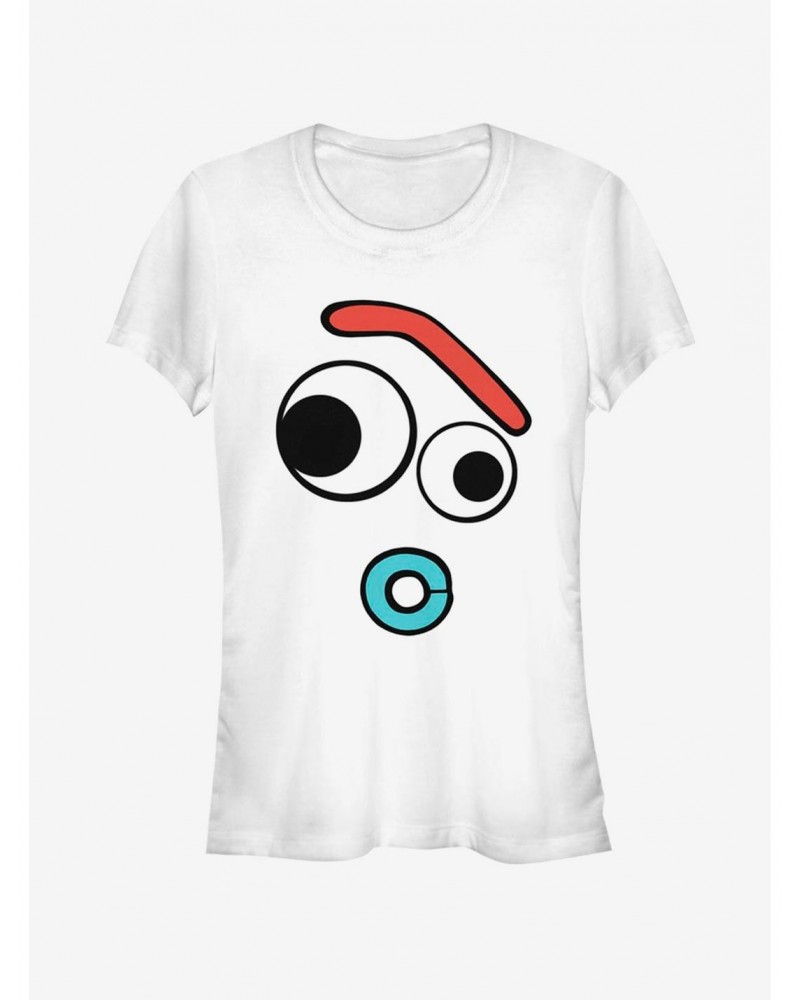 Disney Pixar Toy Story Big Face Curious Forky Girls T-Shirt $7.84 T-Shirts