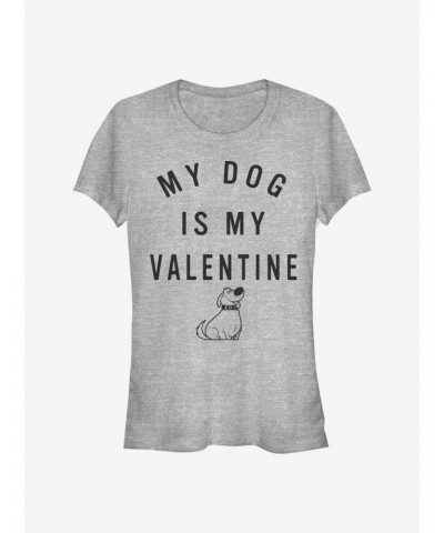 Disney Pixar Up Valentine Dug Girls T-Shirt $7.32 T-Shirts