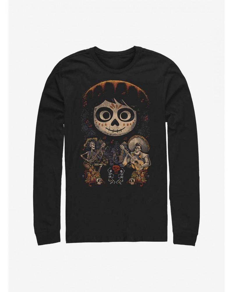 Disney Pixar Coco Musical Poster Long-Sleeve T-Shirt $11.52 T-Shirts