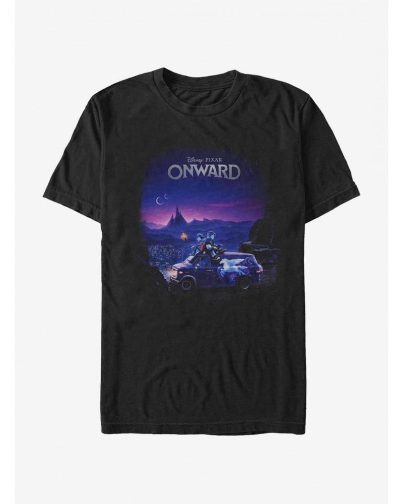 Disney Pixar Onward Poster Knockout T-Shirt $5.35 T-Shirts