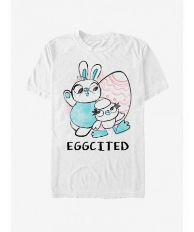 Disney Pixar Toy Story 4 Eggcited Ducky Bunny T-Shirt $8.37 T-Shirts