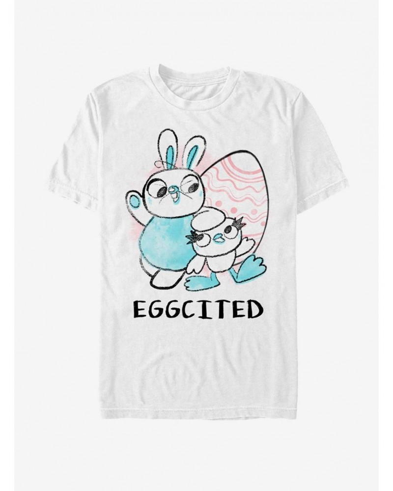 Disney Pixar Toy Story 4 Eggcited Ducky Bunny T-Shirt $8.37 T-Shirts