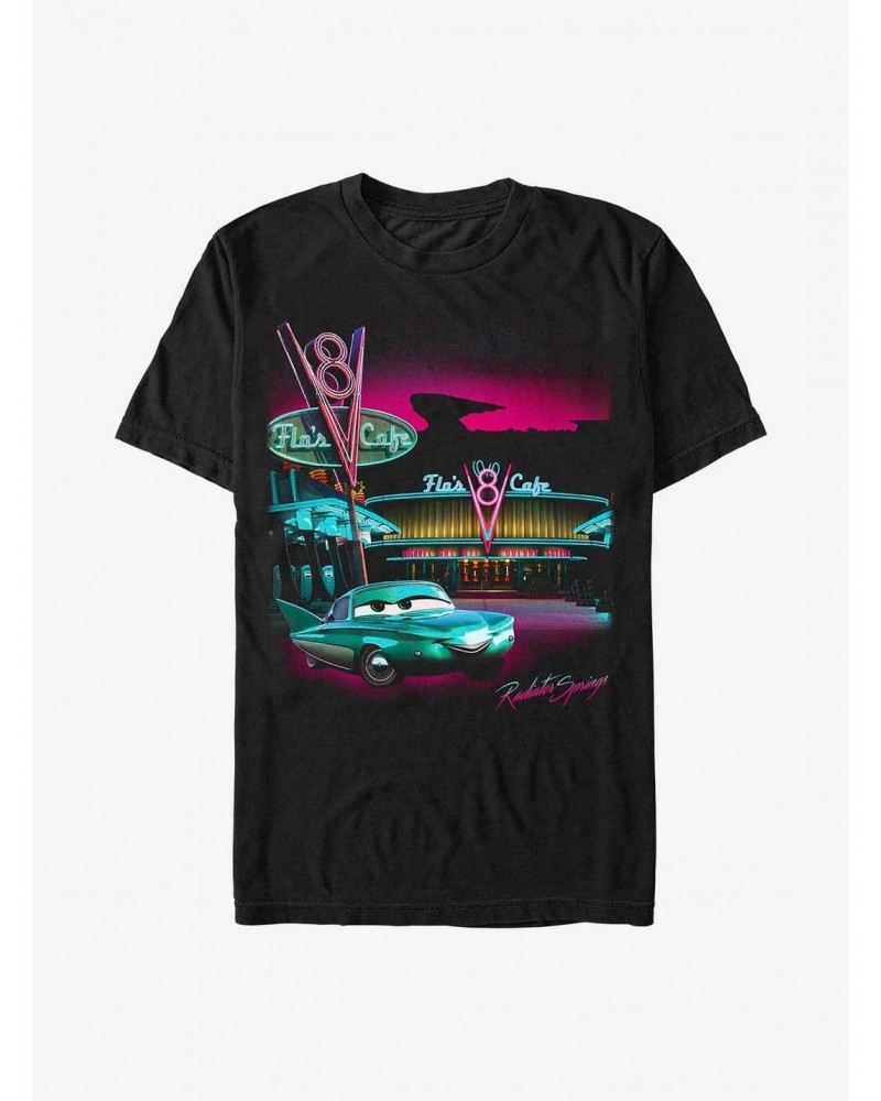 Disney Pixar Cars Flo's Cafe Poster T-Shirt $7.86 T-Shirts