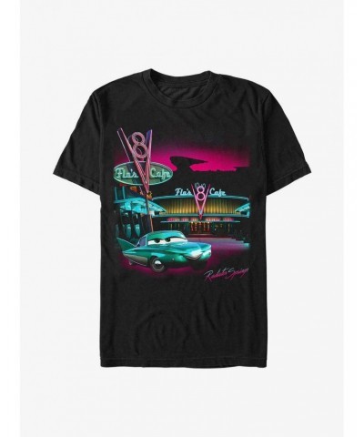 Disney Pixar Cars Flo's Cafe Poster T-Shirt $7.86 T-Shirts