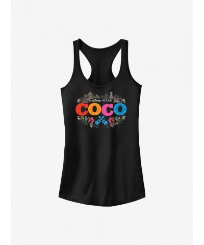 Disney Pixar Coco Artistic Logo Girls Tank $6.10 Tanks