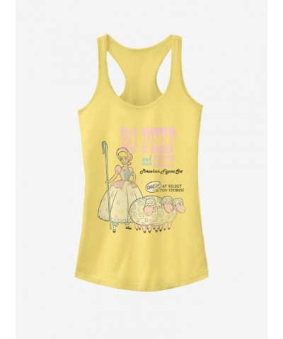 Disney Pixar Toy Story 4 Bo Peep And Sheep Girls Banana Yellow Tank Top $6.45 Tops