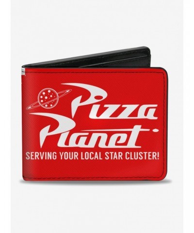 Disney Pixar Toy Story Pizza Planet Serving Your Local Star Cluster Bifold Wallet $7.52 Wallets