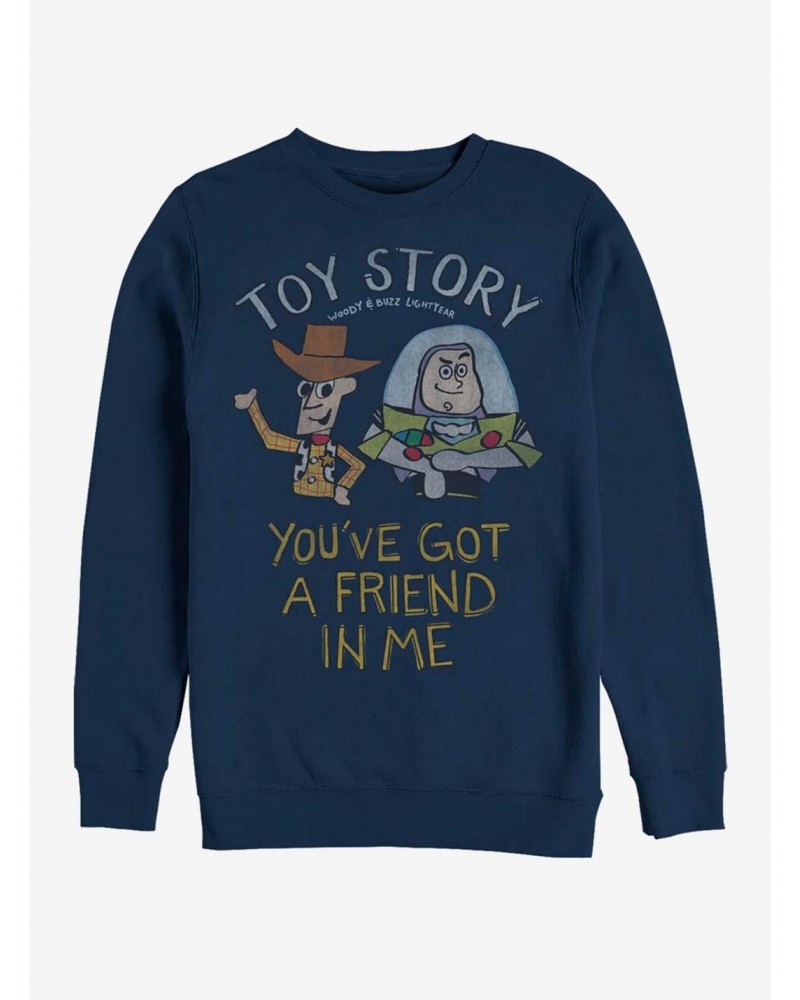 Disney Pixar Toy Story Friend In Me Crew Sweatshirt $9.30 Sweatshirts