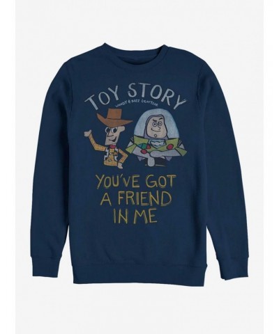 Disney Pixar Toy Story Friend In Me Crew Sweatshirt $9.30 Sweatshirts