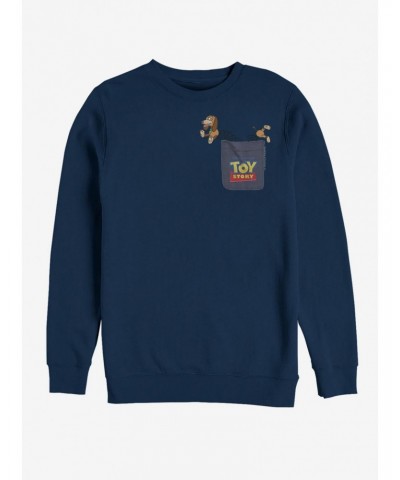 Disney Pixar Toy Story Slinky Dog Faux Pocket Sweatshirt $9.82 Sweatshirts