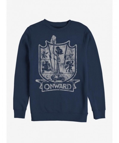 Disney Pixar Onward Crest Crew Sweatshirt $9.82 Sweatshirts