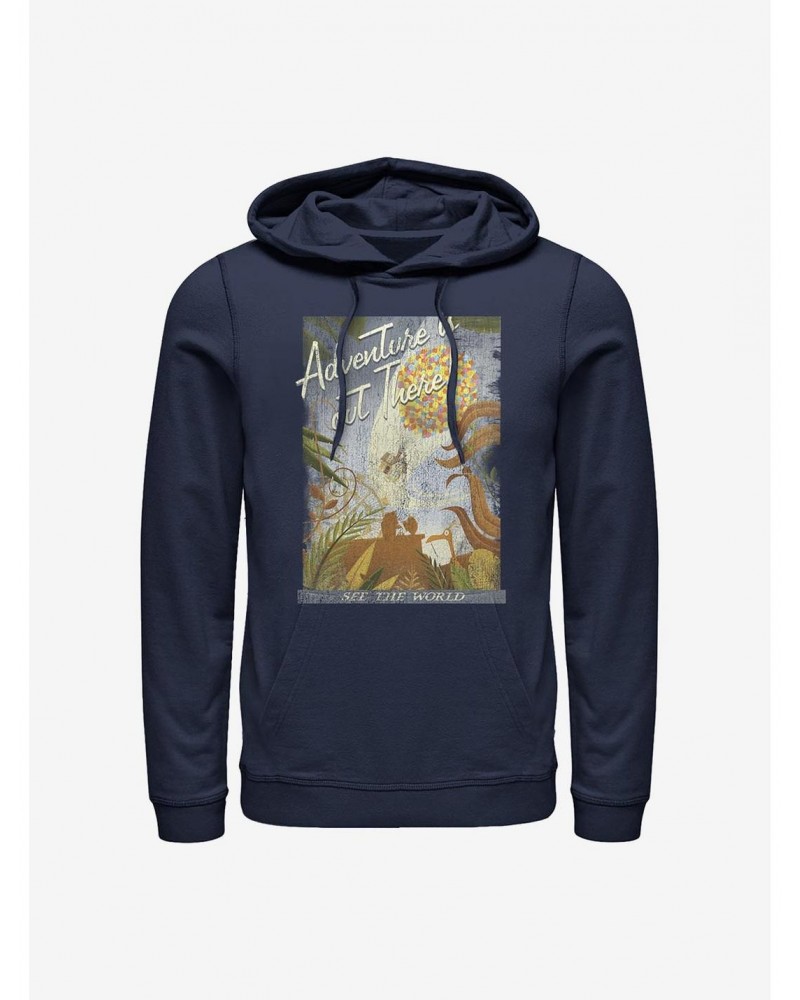 Disney Pixar Up Travel Poster Hoodie $15.40 Hoodies