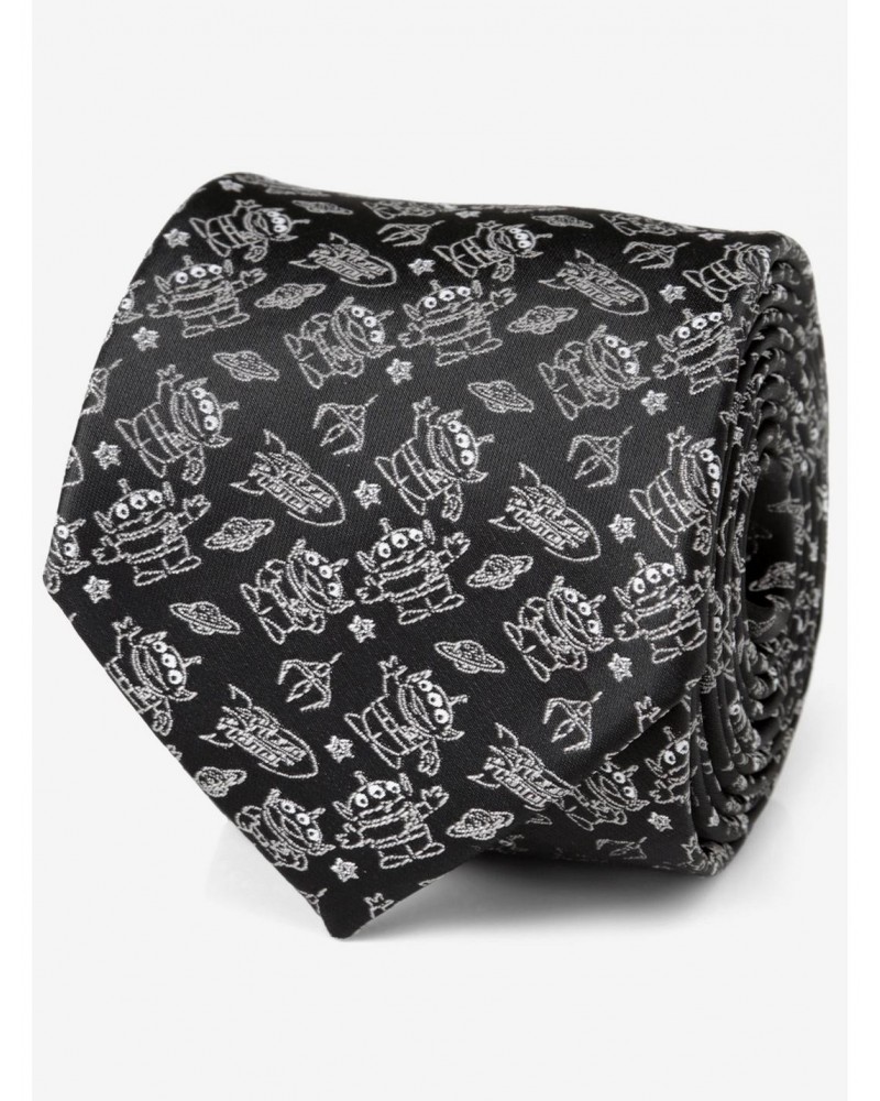 Disney Pixar Toy Story Alien Print Black Tie $14.66 Ties