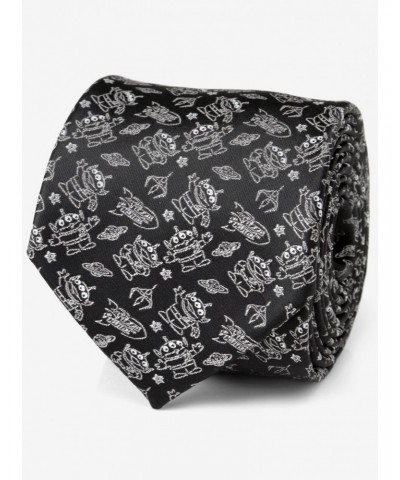 Disney Pixar Toy Story Alien Print Black Tie $14.66 Ties