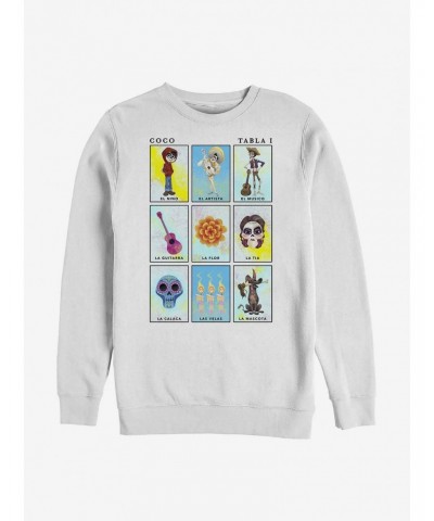 Disney Pixar Coco Card Art Crew Sweatshirt $8.01 Sweatshirts