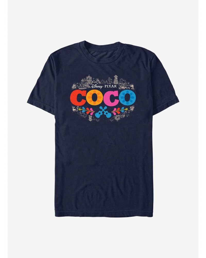 Disney Pixar Coco Artistic Logo T-Shirt $6.86 T-Shirts