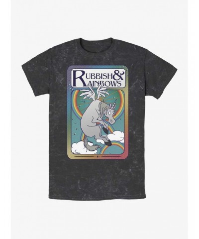 Disney Pixar Onward Unicorn Rubbish n' Rainbows Mineral Wash T-Shirt $7.07 T-Shirts