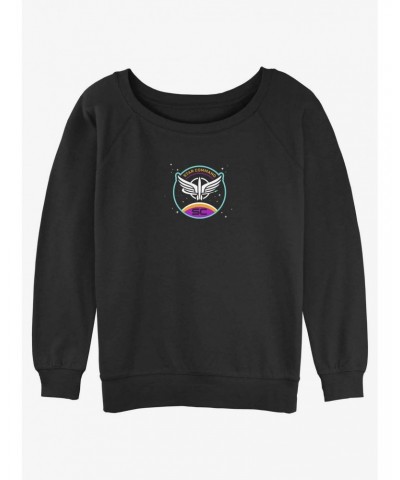 Disney Pixar Lightyear Star Command Icon Girls Slouchy Sweatshirt $12.92 Sweatshirts