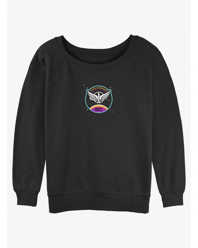 Disney Pixar Lightyear Star Command Icon Girls Slouchy Sweatshirt $12.92 Sweatshirts