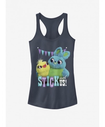 Disney Pixar Toy Story 4 Stick With Us Girls Indigo Tank Top $6.80 Tops