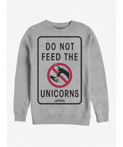 Disney Pixar Onward Don'T Feed The Unicorns Crew Sweatshirt $8.27 Sweatshirts