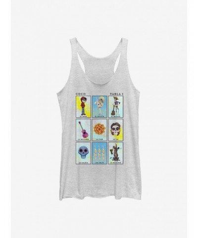 Disney Pixar Coco Card Art Girls Tank Htr $8.52 Tanks