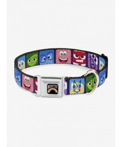 Disney Pixar Inside Out 6 Character Expression Seatbelt Buckle Pet Collar $10.71 Pet Collars