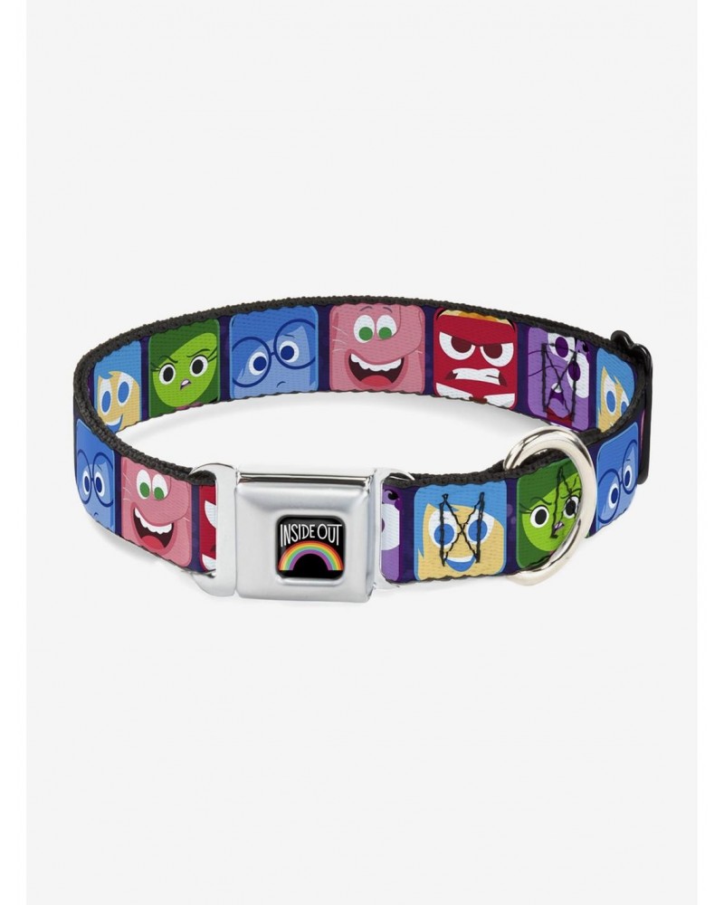 Disney Pixar Inside Out 6 Character Expression Seatbelt Buckle Pet Collar $10.71 Pet Collars