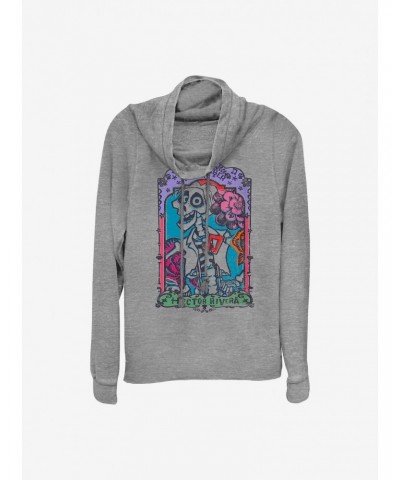 Disney Pixar Coco Hector Rivera Card Cowlneck Long-Sleeve Girls Top $11.31 Tops