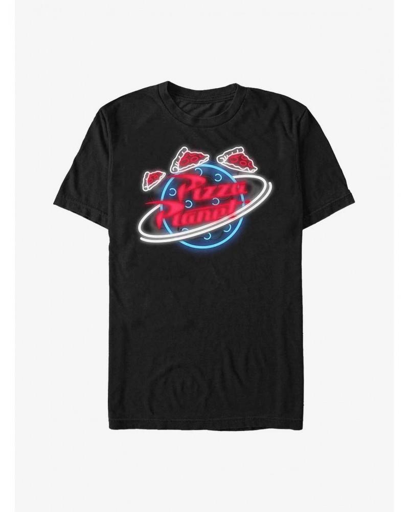 Disney Pixar Toy Story Pizza Planet Neon Sign T-Shirt $6.52 T-Shirts