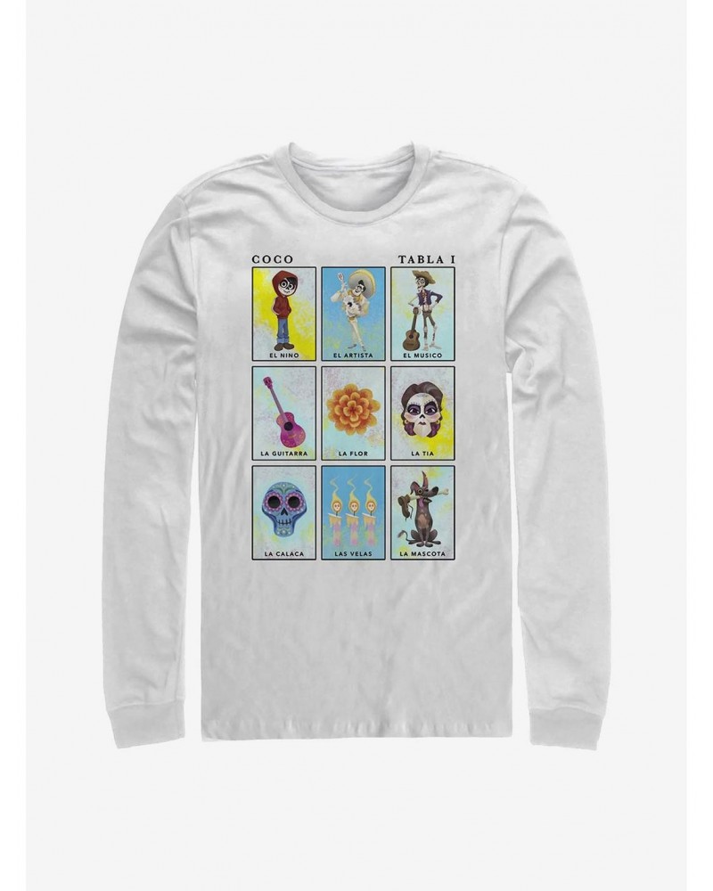 Disney Pixar Coco Card Art Long-Sleeve T-Shirt $8.98 T-Shirts