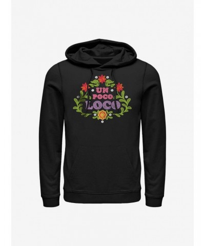 Disney Pixar Coco Un Poco Loco Floral Emblem Hoodie $9.74 Hoodies