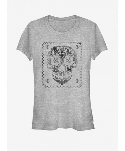 Disney Pixar Coco Sugar Skull Stamp Girls T-Shirt $5.58 T-Shirts