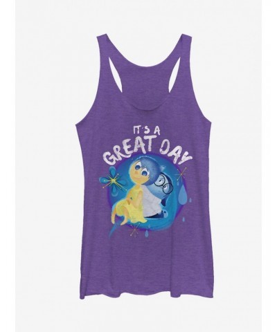 Disney Pixar Inside Out Joy and Sadness Great Day Girls Tanks $7.80 Tanks