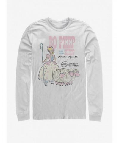 Disney Pixar Toy Story 4 Bo Peep And Sheep White Long-Sleeve T-Shirt $11.52 T-Shirts