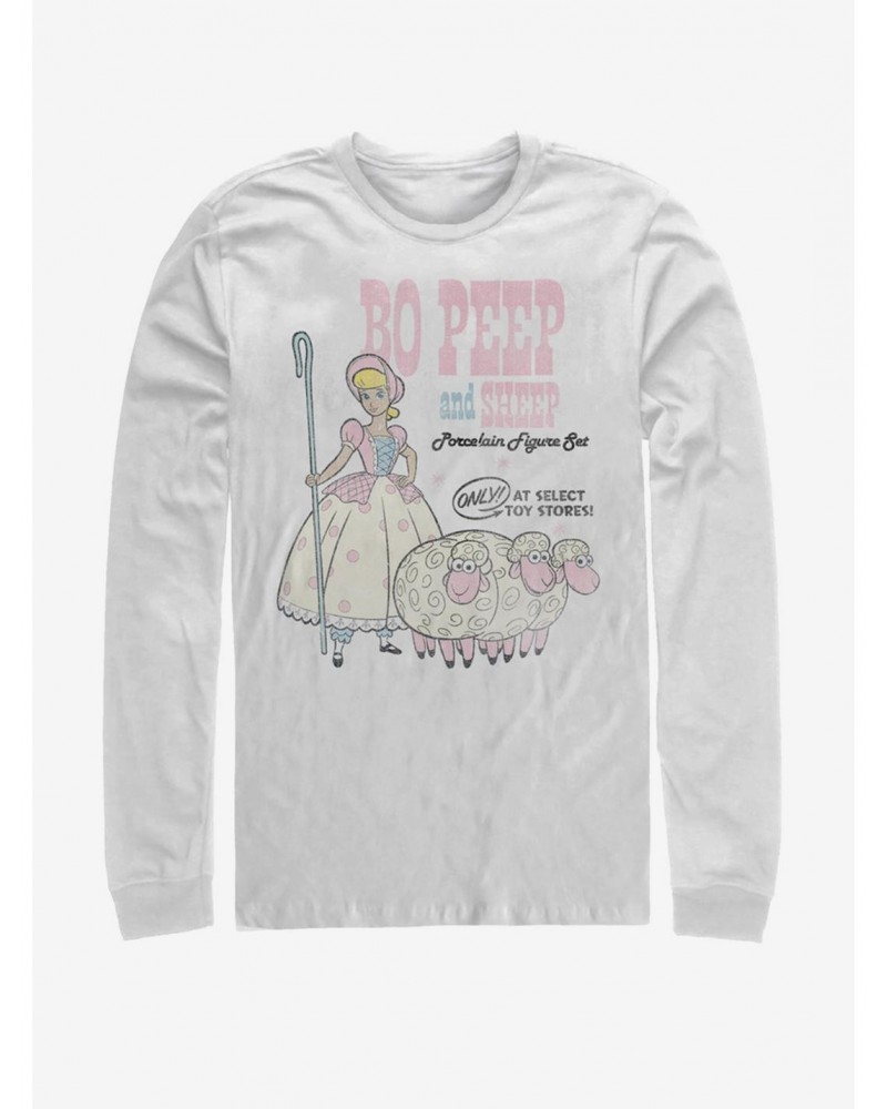 Disney Pixar Toy Story 4 Bo Peep And Sheep White Long-Sleeve T-Shirt $11.52 T-Shirts