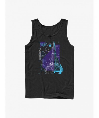 Disney Pixar Lightyear Ship Schematic Tank $7.67 Tanks