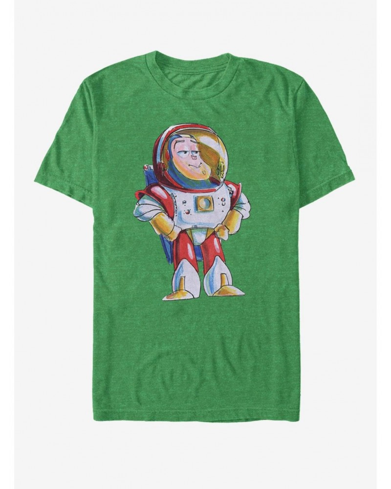 Disney Pixar Toy Story Sketch Buzz T-Shirt $6.27 T-Shirts