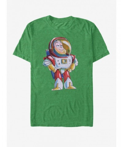 Disney Pixar Toy Story Sketch Buzz T-Shirt $6.27 T-Shirts