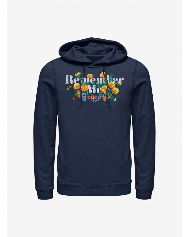 Disney Pixar Coco Remember Me Marigolds Hoodie $12.57 Hoodies