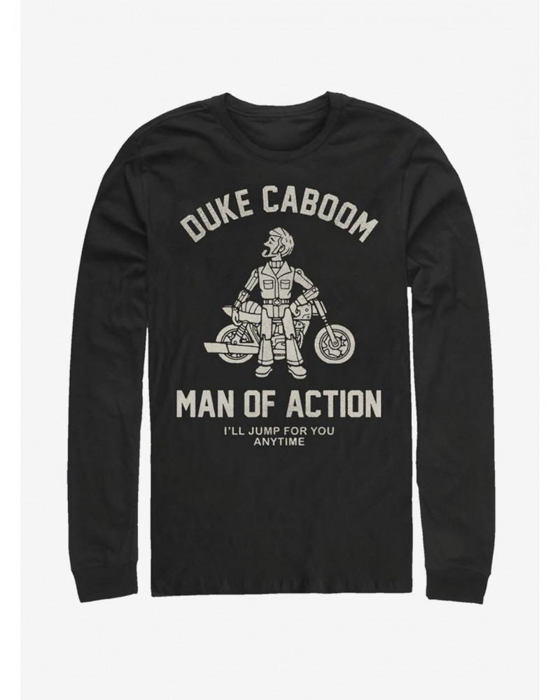 Disney Pixar Toy Story 4 Duke Caboom Long-Sleeve T-Shirt $10.36 T-Shirts